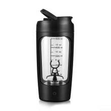Electric Protein Shaker Cup with Rechargeable Battery, Speed OneButton Mixer for Shakes and Smoothies Black