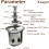 4 Tier Stainless Steel Chocolate Fountain with Separate Heating Function for Parties 3