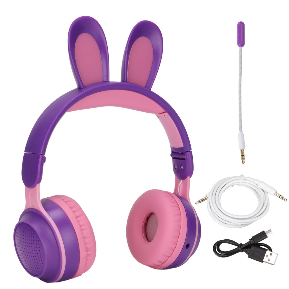 Stylish Cat Ear Bluetooth Headphones, Built-In Microphone For Clear Calls And Online Classes (Purple) Purple 9012494859461