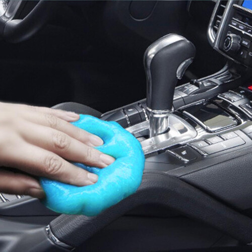 Car Cleaning Gel for Dashboard and Keyboard – Deep Gap Dust Removal, Reusable Multi‑Surface Putty 1
