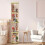 Stuffed Animal Storage Plush Toy Organizer FourLayer Vertical Cube Rack With Wheels Green 2