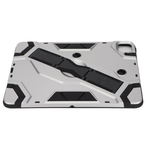 Capa protetora multifuncional para iPad Air de 11 polegadas com suporte, resistente, com janela para etiqueta de identificação e suporte preciso 2