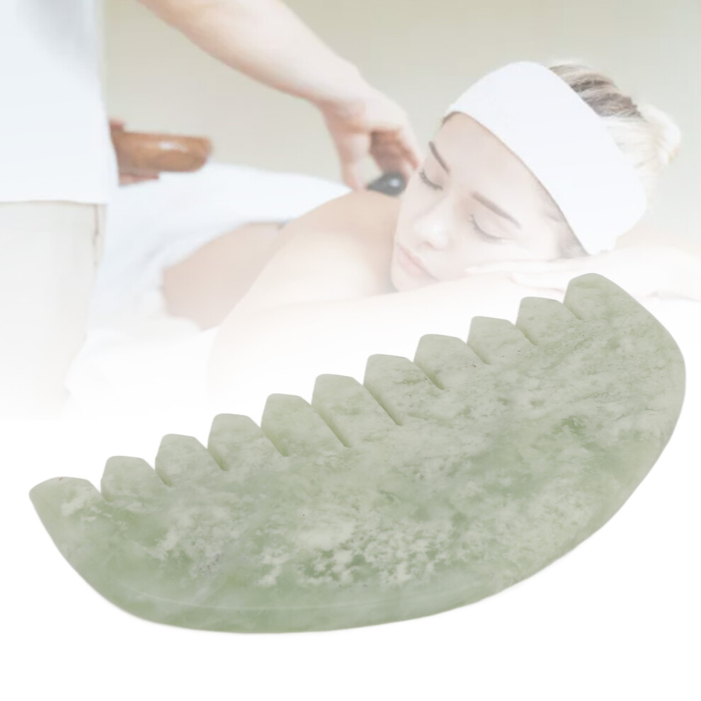 Jadestone Head Massage Comb for Relaxation and Blood Circulation