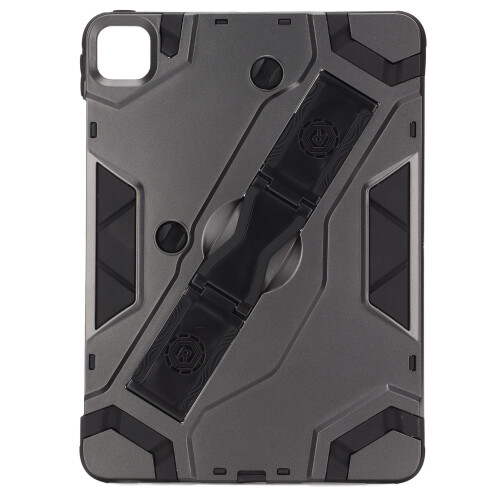 Capa protetora multifuncional para iPad Air de 11 polegadas com suporte, resistente, com janela para etiqueta de identificação e suporte preciso