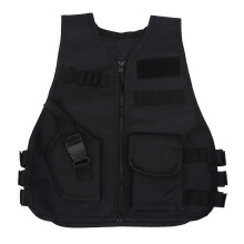 Tactical Vest For Kids, High Quality Materials Outdoor Combat Vest With Multiple Pouches Adjustable Design Breathable Tactical Clothing For Boys Girls