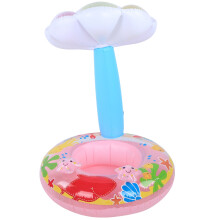 Swimming Float Cartoon Mushroom Design, Eco-friendly PVC Inflatable Floatie for Toddlers, Buoyant Lightweight Swim Ring, Perfect for Natatorium Family