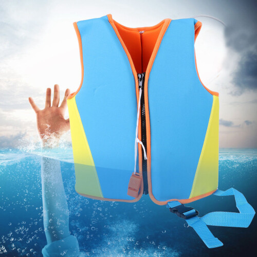 Kinder Neopren Lernschwimmweste Blau Größe M 2