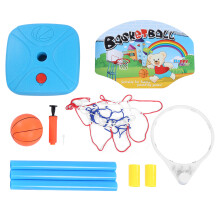 Adjustable Basketball Hoop for Toddlers, Kids Basketball Arcade Game Set with Inflatable Ball, Versatile Indoor Outdoor Toy for Children Over 3 Years