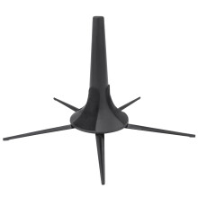 Soporte para trompeta, estructura de 5 patas, plegable, con fieltros protectores, fabricado en material compuesto duradero, resistente al agua y a la