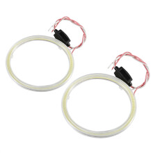Angel Eyes Halo Ring for Car Motorcycle, White LED COB Chip DRL Lamp with Constant Current Regulator, Auto Halo Rings High Brightness Uniform Light
