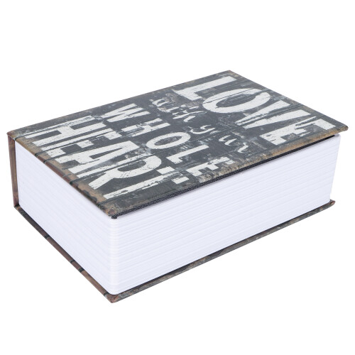 Diversion Safe with Concealed Compartment, Secret Storage Compartment Book for Valuables, Secure Storage Box with Combination Lock, Portable and 2