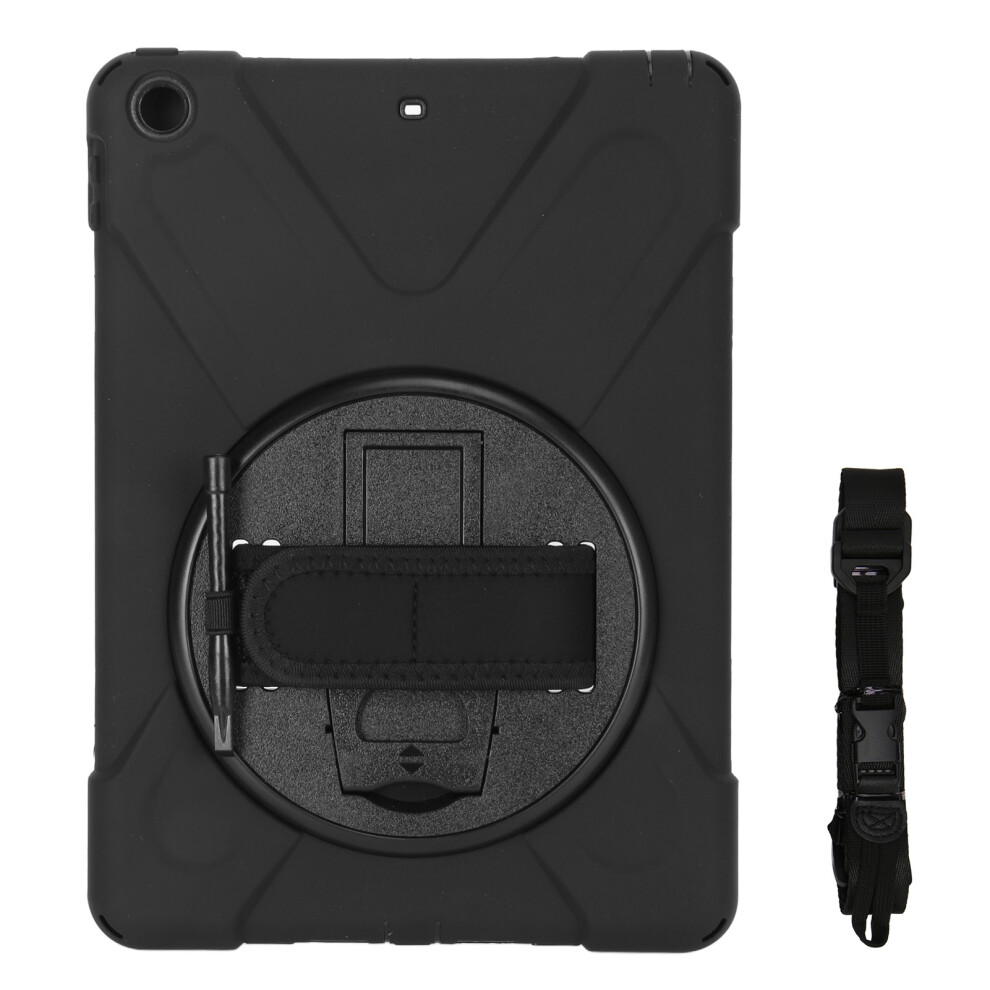 Protective Tablet Cover For 9.7 Inch Device, Dropproof Rugged Case With Detachable Shoulder Strap And 360 Rotating Stand, Heavy Duty Shock Resistant 9358999798660