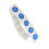 Etichette NFC impermeabili in PVC da 504 byte, 30 pezzi, adesivi programmabili per TagMo Blu 6