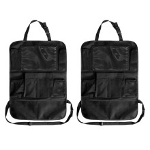 2Pcs Car Back Seat Organiser, Multi Purpose Holds Tablet, Drinks, Toys bottles,books for Toddlers, Travel Accessories Organiser Many Pockets, Tidy