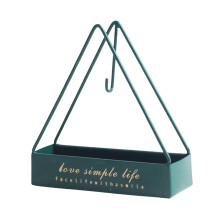 Portable Coil Incense Stand For Home Decoration, Fireproof Iron Mosquito Coil Holder With Triangular Hanging Design