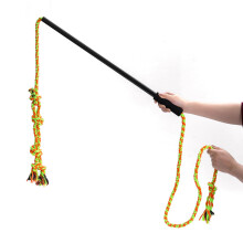 Dog Training Toy with Durable Cotton Rope Flirt Pole for Interactive Exercise and Agility