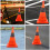 LED Traffic Safety Cone with Reflective Material, Portable Emergency Warning Sign for Vehicle Direction, Multi-Function Design 4