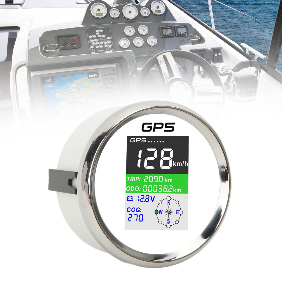 85Mm Dc9â32V Gps Speedometer With Cover For Marine & Auto Silver 6941382331969