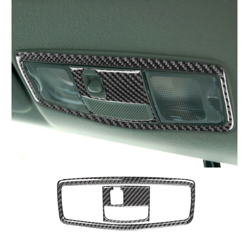 Voor  Lancer 2008-2015 Koolstofvezel Auto Front Leeslamp Panel Lamp Sticker Cover Trim Frame Accessoires, A 1