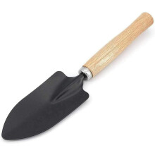 Garden Hand Tools Set Solid Stainless Steel Trowel Mini Hand Fork Ergonomic Wood Handle Shovel