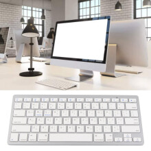 Ultradünne kabellose ergonomische Tastatur für iOS, Android & Windows, 285x120 mm
