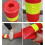 Traffic Cones Plastic Posts With Reflective Collars, Portable Spring Bases, Barrier Cones For Parking, BlackYellow 5