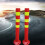 Traffic Cones Plastic Posts With Reflective Collars, Portable Spring Bases, Barrier Cones For Parking, BlackYellow 3