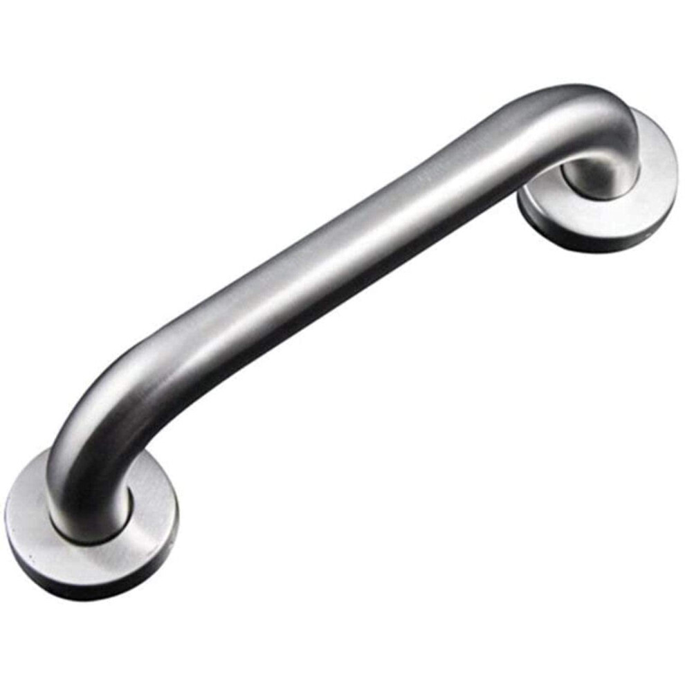 Stainless Steel LShape Bathroom Grab Bar, NonSlip Safety Grip Rail for Handicap Support 35cm