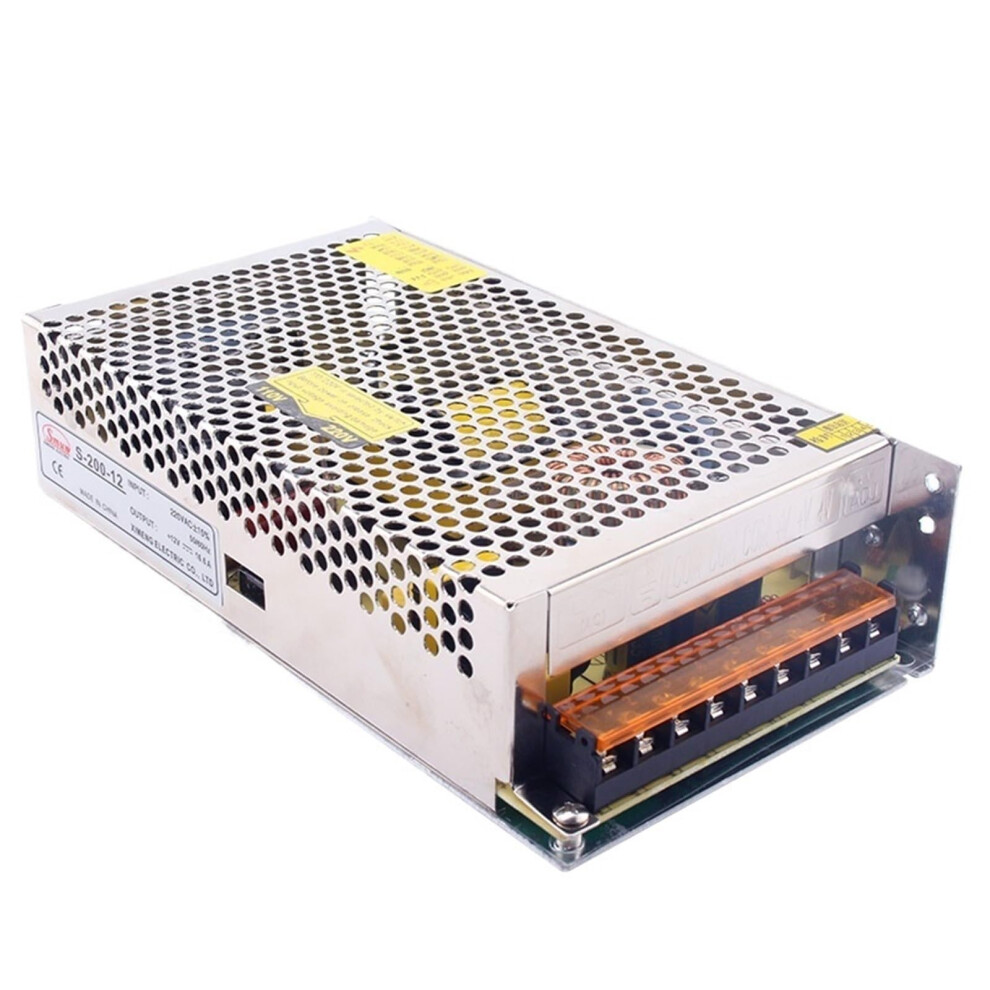 200W 12V 16.5A Single Output Switching Power Supply, Stable Voltage Ac Dc For Industrial Use 9382693423436