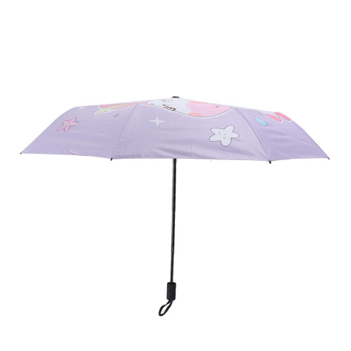 Kinder Regenschirm 3 Falten Reflektierende Rand 1