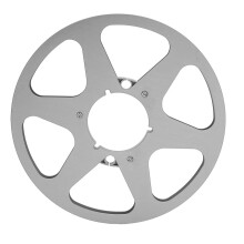 Bobine vide en alliage d'aluminium de 10 pouces pour bande de 1/4 de pouce, argentée