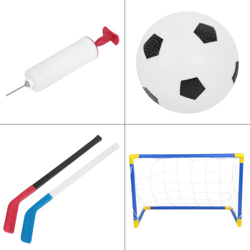 Ποιοτικό σετ γκολ Plastic2In1 για παιχνίδια χόκεϊ και ποδοσφαίρου εσωτερικού χώρου, 2