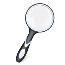 10X Magnifying Glass with Non-Slip Soft Handle, High-Quality Glass Lens for Clear Reading and Detailed Observation, Anti-Scratch and Anti-Glare
