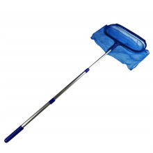 Effortless Pool Debris Removal Net, Swimming Pool Skimmer Net with Adjustable Telescopic Pool Pole for Quick and Easy Cleaning of Pools, Ponds, Spas,