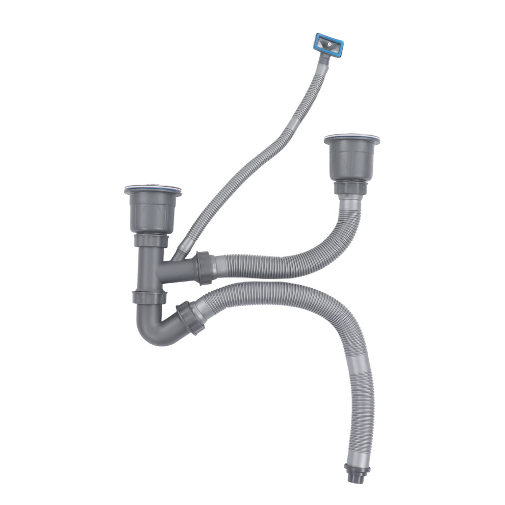 Seamless Dual Basin Connector, Designed For Doublesinkdrainer Setups, Quickdrainnoclog Technology For Effortless Drainage, Perfect For Any Kitchen Or 9448196674307