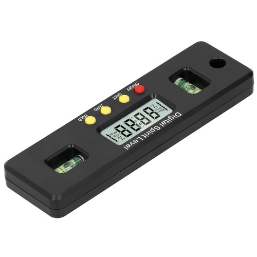 Precision Smart Tool Inclinometer, Magnetic Base Protractor For Accurate Measurement, Compact Design, Easy Storage With Hanging Hole