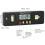 Precision Smart Tool Inclinometer, Magnetic Base Protractor For Accurate Measurement, Compact Design, Easy Storage With Hanging Hole 7