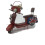Metal Art Tin Model RED vespa scooter 3
