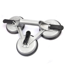 Glass Suction Cup Lifter 3Claw Aluminum Alloy Vacuum Handle for Heavy Duty Glass and Tile