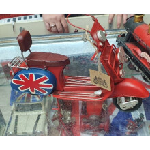 Metal Art Tin Model RED vespa scooter