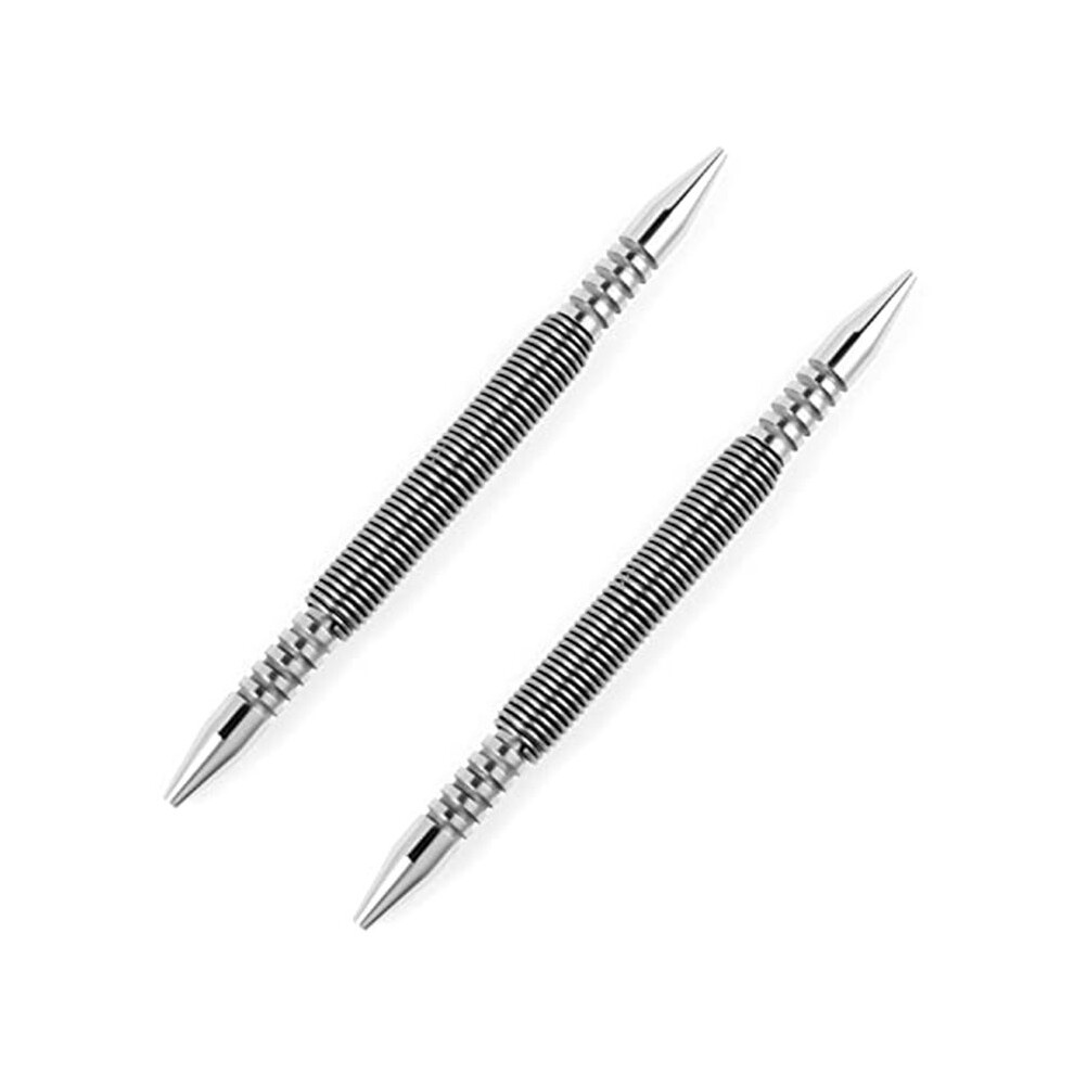 2Pcs Dual Nail Setters, 3/32&1/8Inch Spring Nail Set Hammerless Nail Setter Punch Set Door Hinge Pin Removal Tool 6033635400758