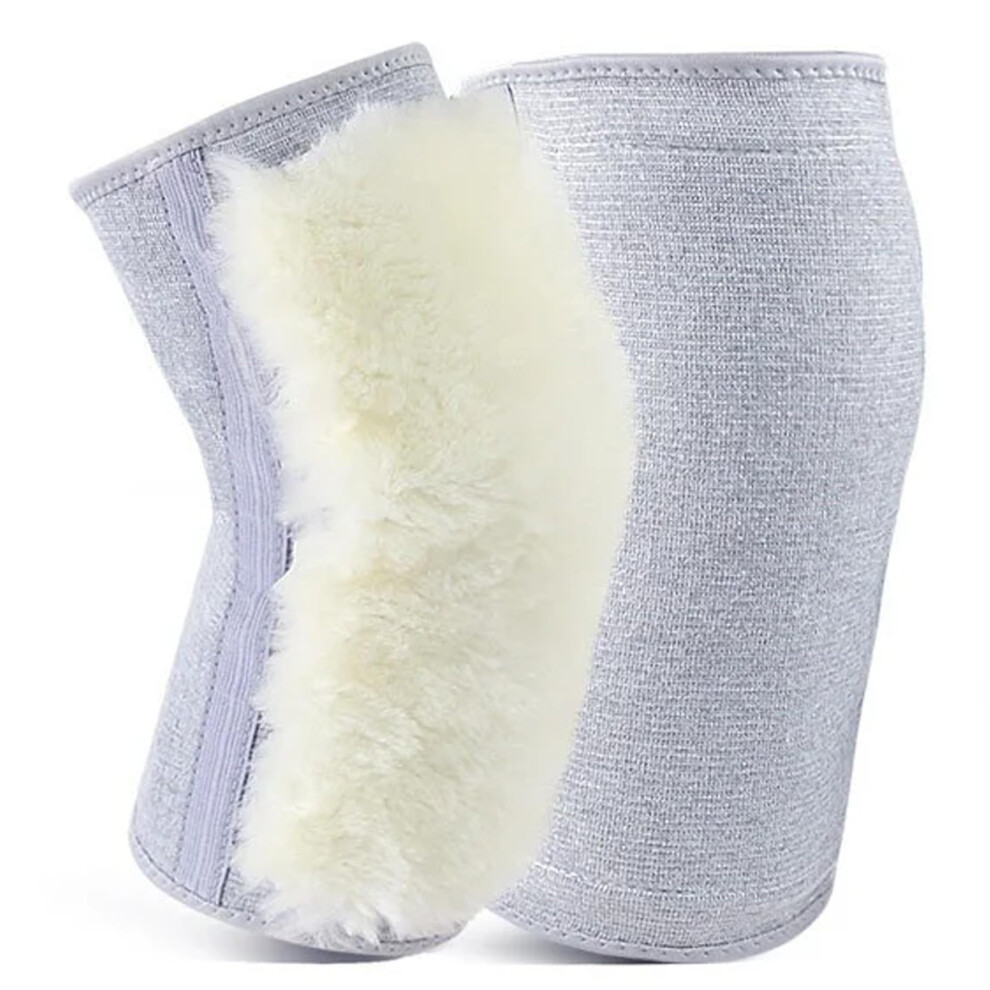 Knee Warmers Thermal Cashmere Wool Unisex Knee Sleeves For Arthritis Pain Relief All Day Comfort Size L Style 2