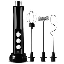 Elektrische Melkschuim Maker Handheld Foamer 3 in 1 Hoge Snelheden Oplaadbare Melk Drink Mixer Koffie Opschuimen Foamer