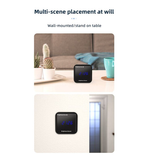 Tuya ZigBee Light Sensor Brightness Detector with Temperature Humidity Detection Display  Home Security Linkage 1