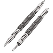 Spring Double End Nail Punch Set Center Hole Punch Spring Loaded Metal Woodworking Drill Bit Door Pin Removal