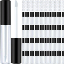 100 StüCk 10 Ml Leere Lipgloss-Tuben Klare NachfüLlbare -Lippenbalsam-Gloss-BehäLter Flaschen Kunststoff-Lipgloss-BehäLter
