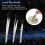 3 Pcs Tip Tweezers with Rubber, Non-Marring Silico 4