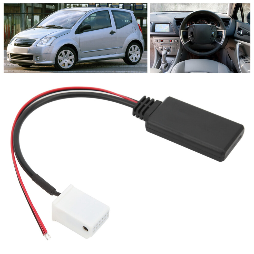 12Pin Bluetooth Music Aux Adapter Replacement For Citroen C2-C8 7691376480737