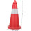 Traffic Safety Cones Weatherproof Plastic Durable Parking Cones With Reflective Collar For Driver Training 4