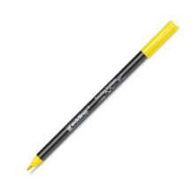 Porcelain Paint Pen Yellow with Flexible Brush Tip and Dishwasher Safe Permanent Waterproof Ink